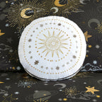 Parure de lit métallique avec coussin décoratif et motif ciel étoilé Ariella pour enfants au design intelligent