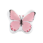 Parure de lit à imprimé papillons rose Caroline pour enfants au design intelligent