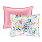 Parure de lit à imprimé papillons rose Caroline pour enfants au design intelligent