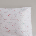 Parure de lit avec draps et housse de couette pour enfants Mia, motif arc-en-ciel et étoiles métalliques, design intelligent