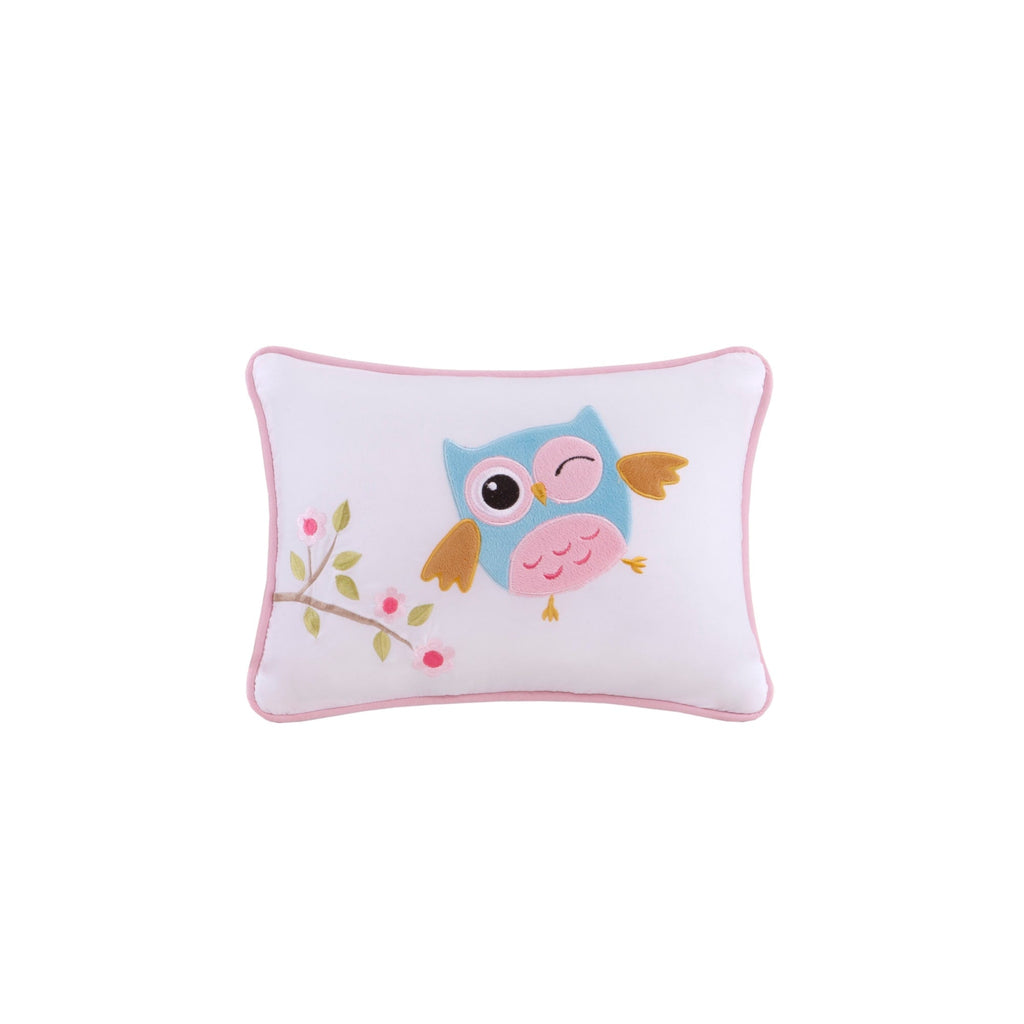 Parure de lit avec draps et couette pour enfants au design intelligent, motif hibou nocturne Nellie