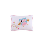 Parure de lit avec draps et couette pour enfants au design intelligent, motif hibou nocturne Nellie