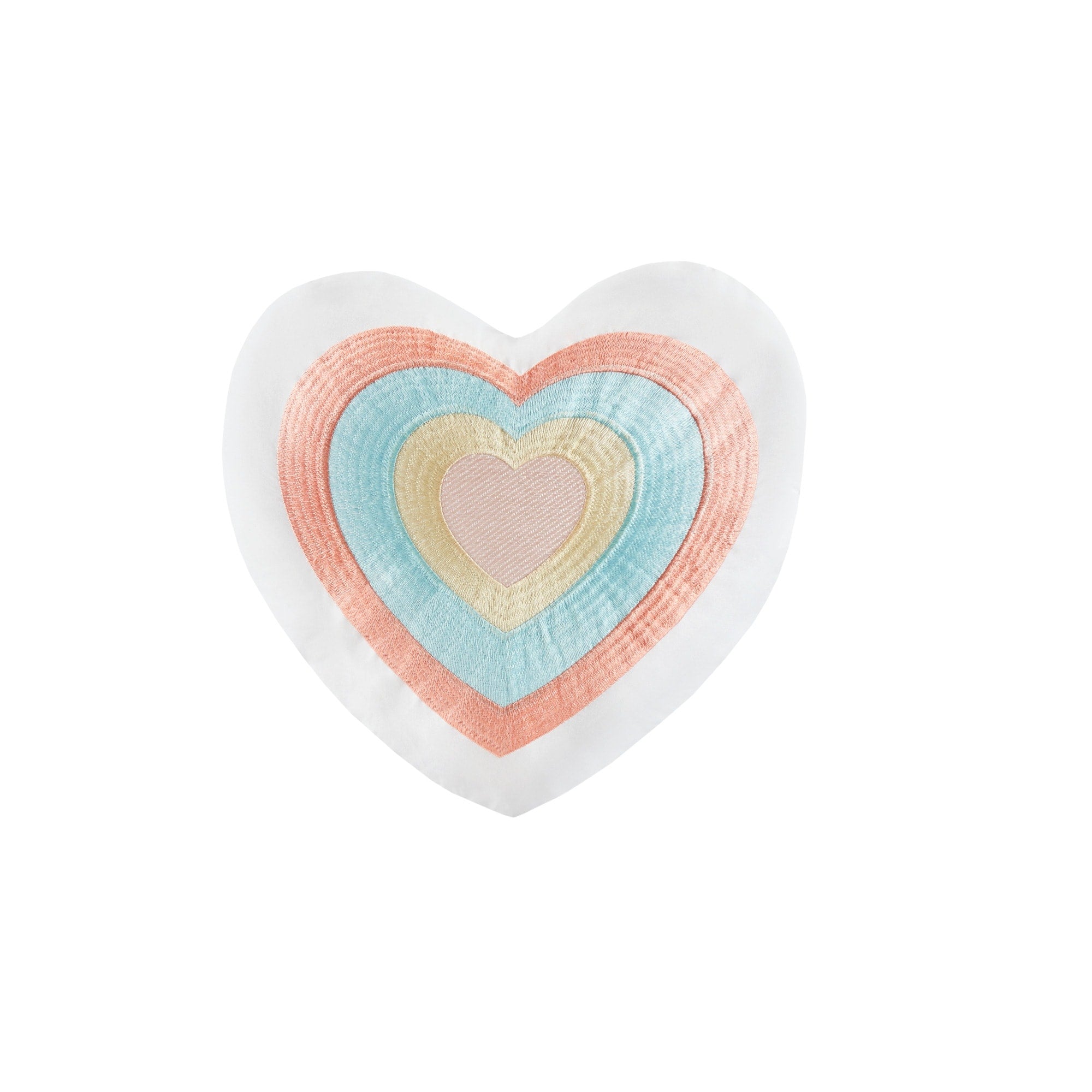 Parure de lit Tanya à pompons et coussin en forme de cœur pour enfants au design intelligent