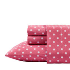 Parure de draps 100 % coton à pois au design intelligent