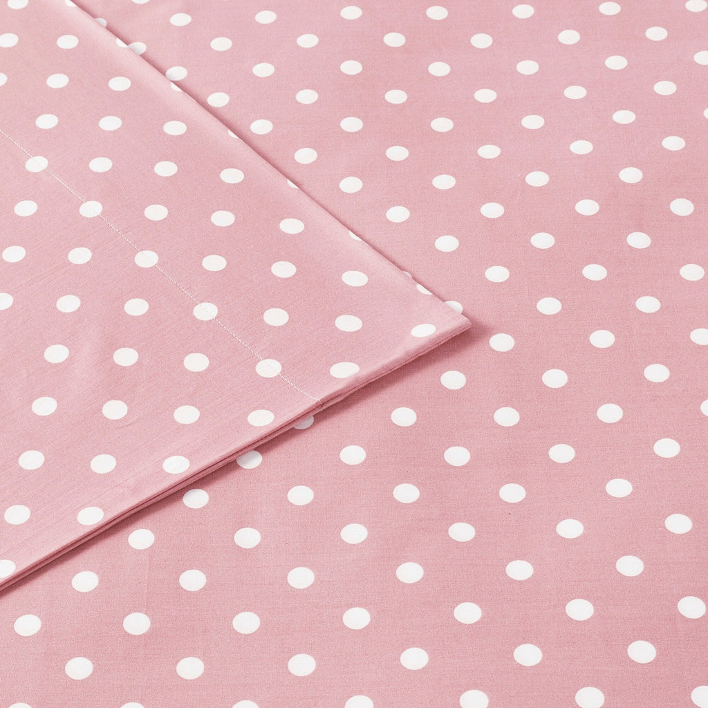 Parure de draps 100 % coton à pois au design intelligent