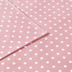 Parure de draps 100 % coton à pois au design intelligent