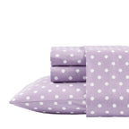 Parure de draps 100 % coton à pois au design intelligent