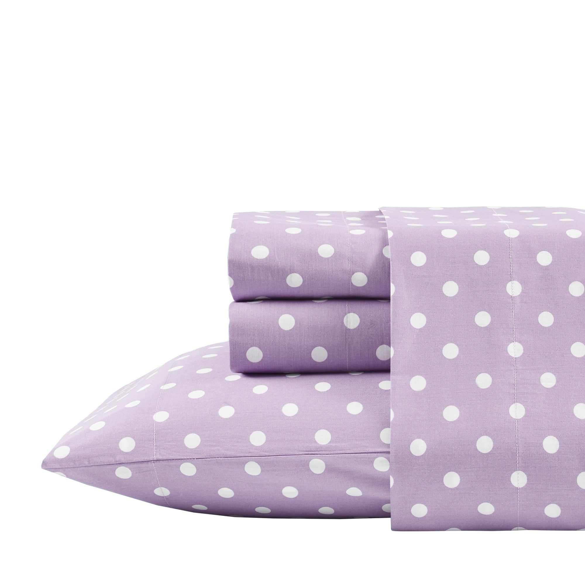 Parure de draps 100 % coton à pois au design intelligent