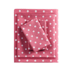 Parure de draps 100 % coton à pois au design intelligent