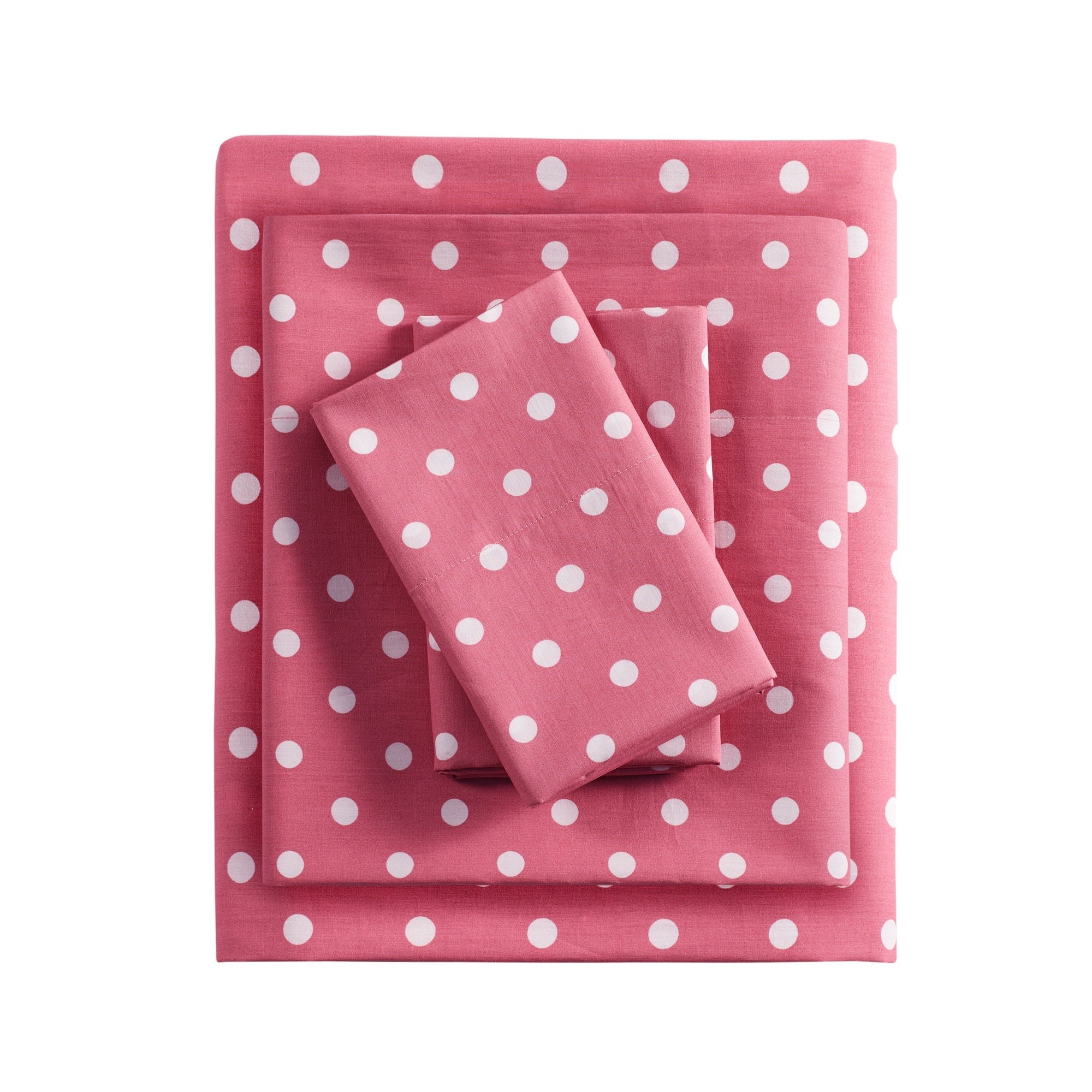 Parure de draps 100 % coton à pois au design intelligent