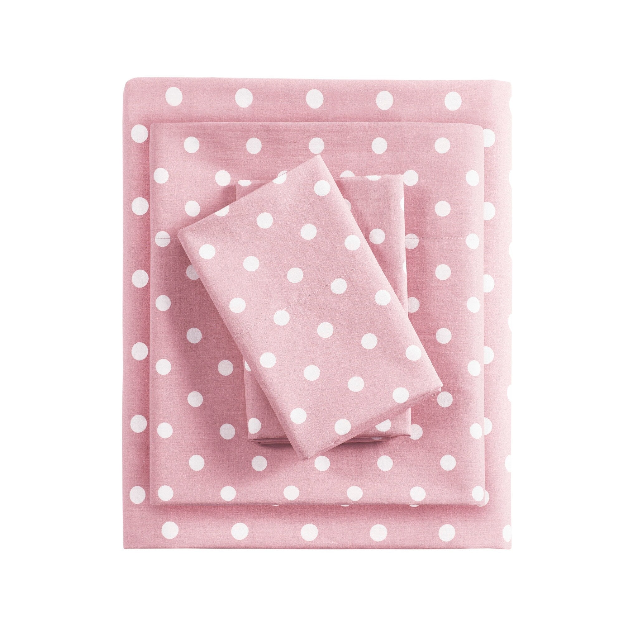 Parure de draps 100 % coton à pois au design intelligent