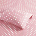 Parure de draps 100 % coton à pois au design intelligent