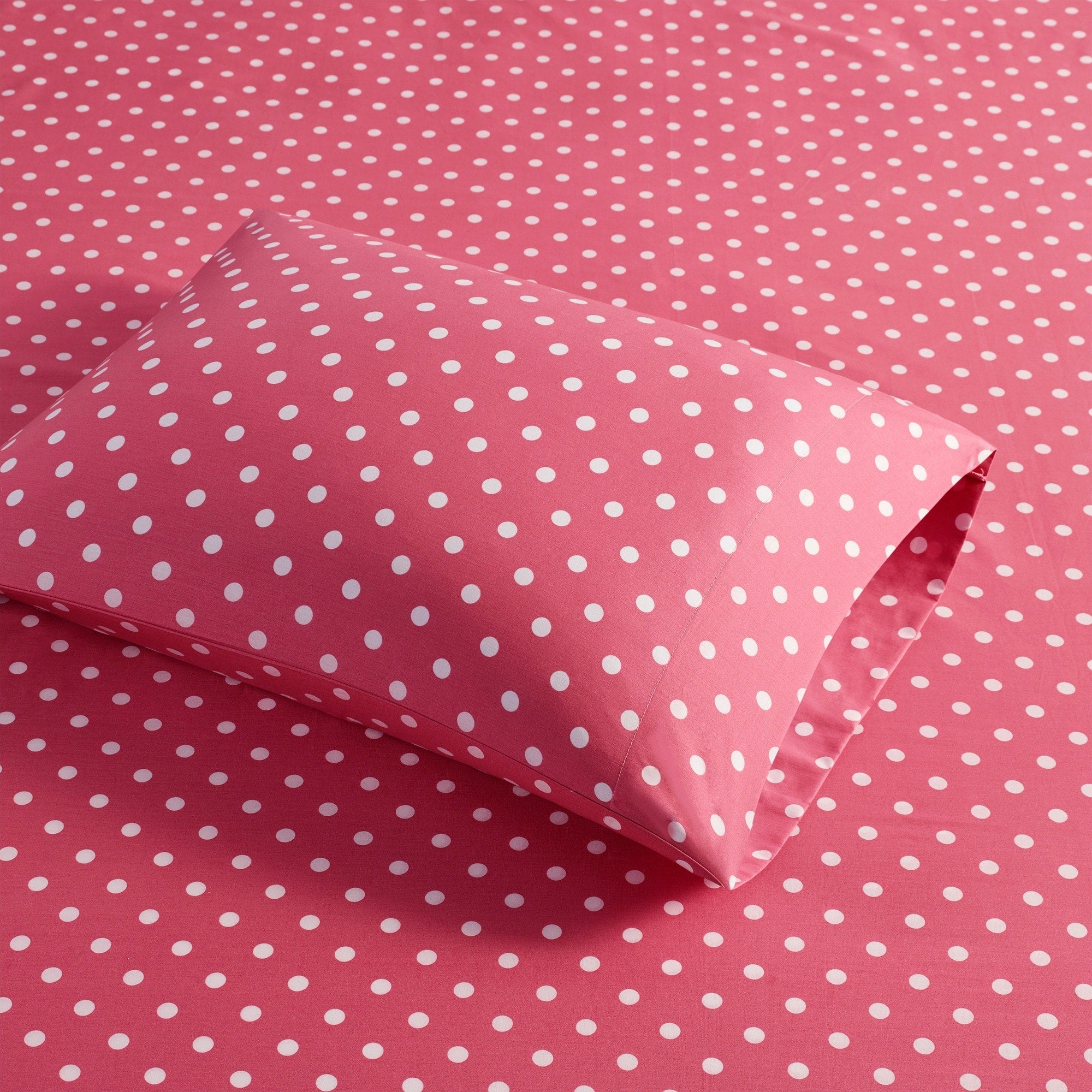 Parure de draps 100 % coton à pois au design intelligent