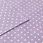 Parure de draps 100 % coton à pois au design intelligent