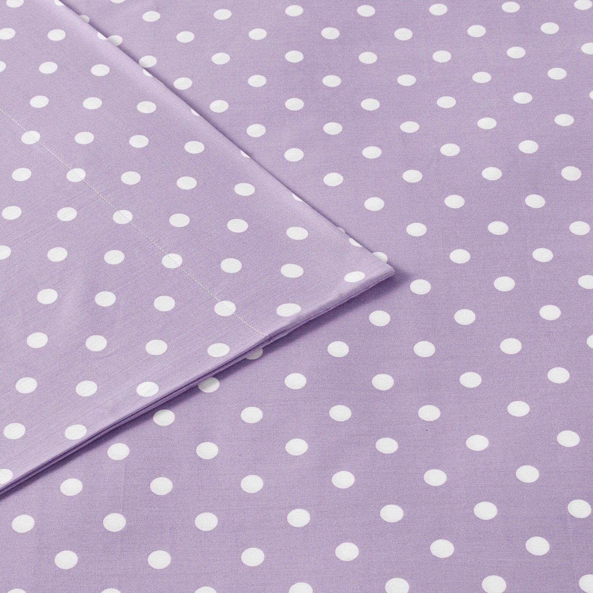 Parure de draps 100 % coton à pois au design intelligent