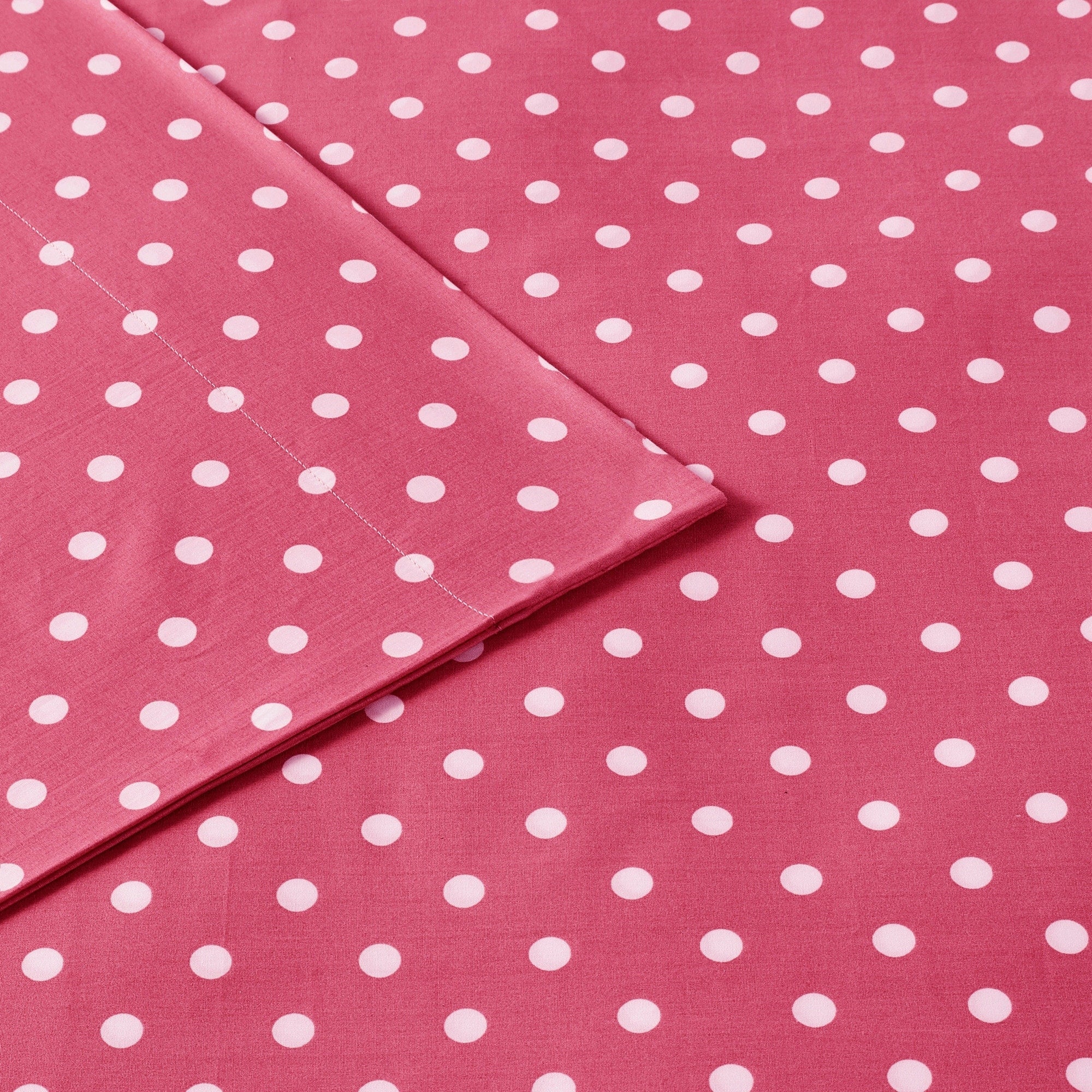 Parure de draps 100 % coton à pois au design intelligent