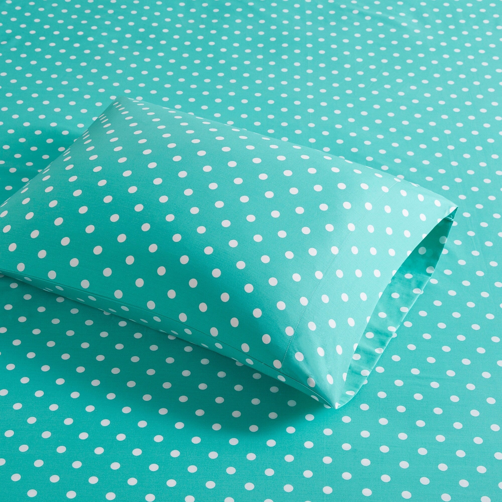 Parure de draps 100 % coton à pois au design intelligent