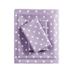 Parure de draps 100 % coton à pois au design intelligent
