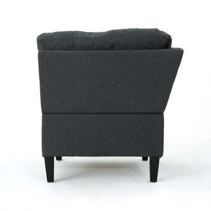 Canapé modulaire 5 pièces style milieu de siècle avec coussins capitonnés pour le salon