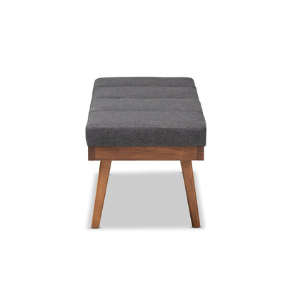 Banc en tissu du milieu du siècle