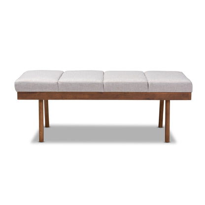 Banc en tissu du milieu du siècle
