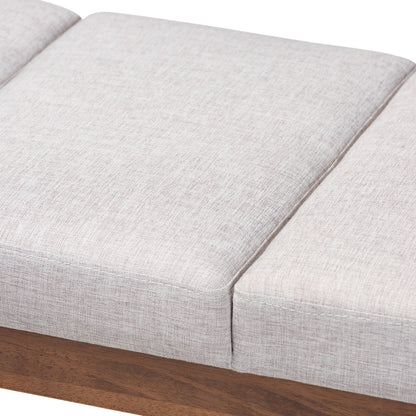 Banc en tissu du milieu du siècle