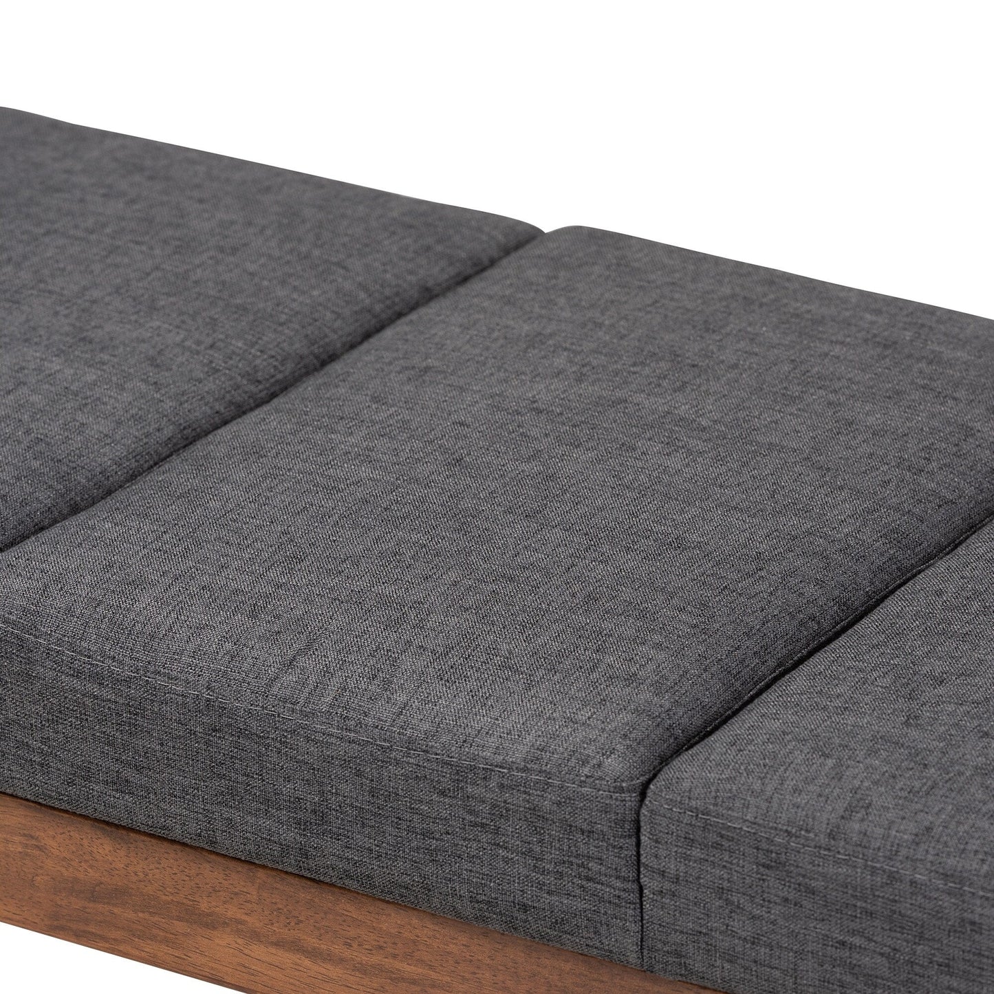Banc en tissu du milieu du siècle