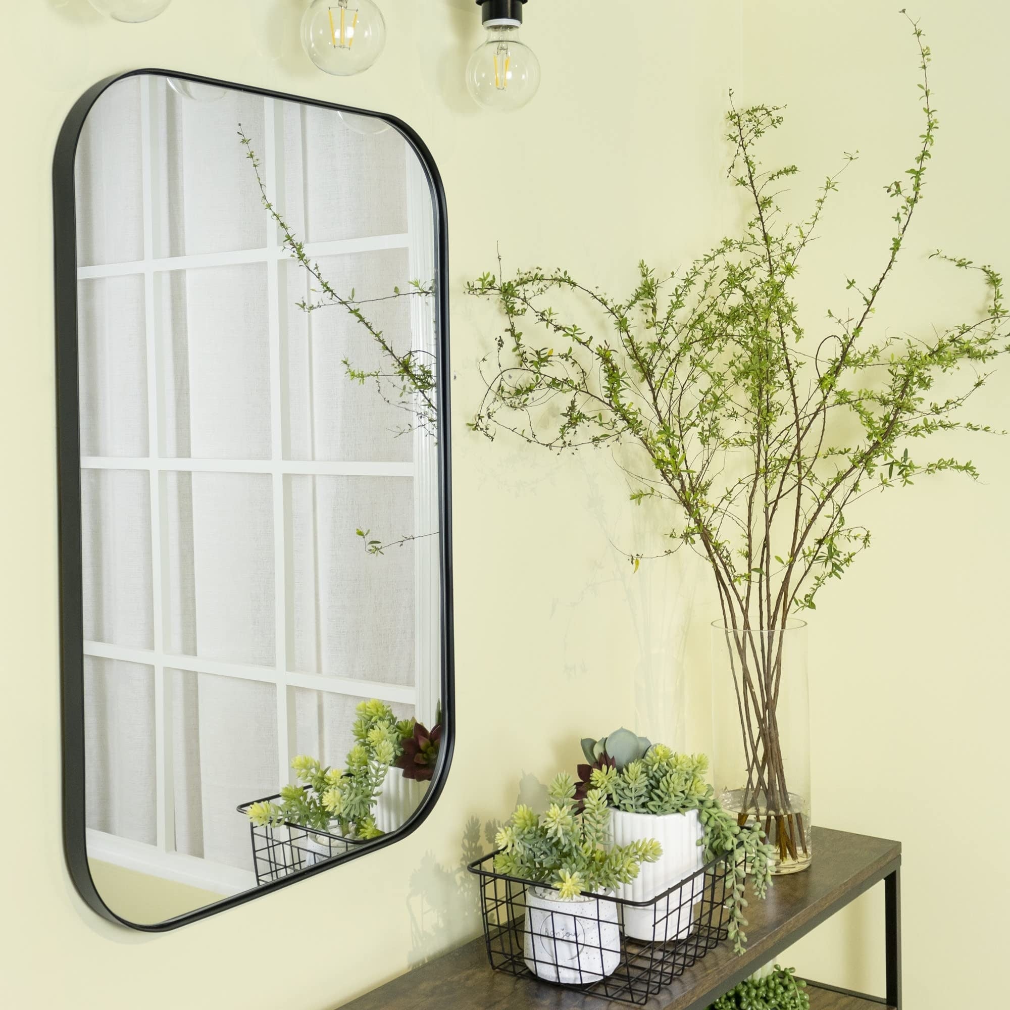 Miroirs muraux ronds en métal chic et moderne du milieu du siècle TEHOME