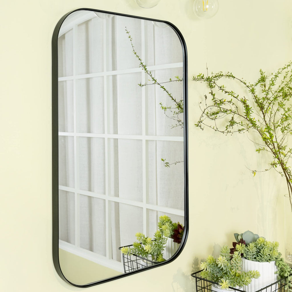 Miroirs muraux ronds en métal chic et moderne du milieu du siècle TEHOME