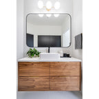 Miroirs muraux ronds en métal chic et moderne du milieu du siècle TEHOME