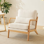 Chaise d'appoint rembourrée moderne du milieu du siècle