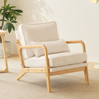 Chaise d'appoint rembourrée moderne du milieu du siècle