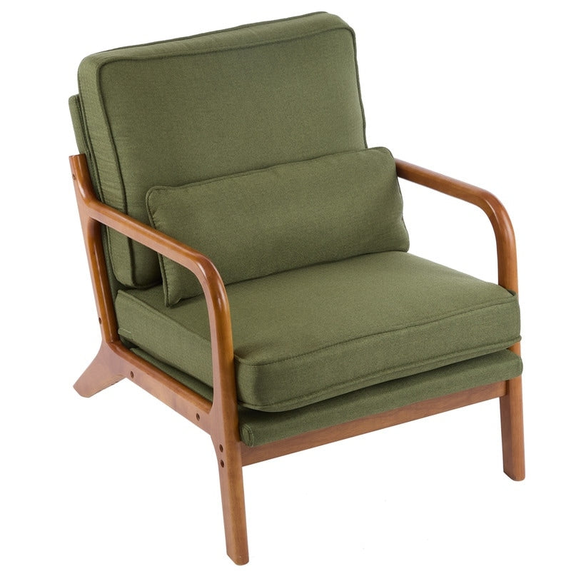 Chaise d'appoint rembourrée moderne du milieu du siècle