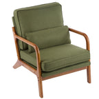 Chaise d'appoint rembourrée moderne du milieu du siècle