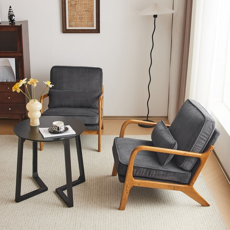 Chaise d'appoint rembourrée moderne du milieu du siècle