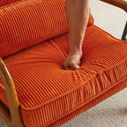 Chaise d'appoint rembourrée moderne du milieu du siècle