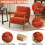 Chaise d'appoint rembourrée moderne du milieu du siècle