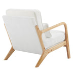 Chaise d'appoint rembourrée moderne du milieu du siècle