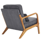 Chaise d'appoint rembourrée moderne du milieu du siècle