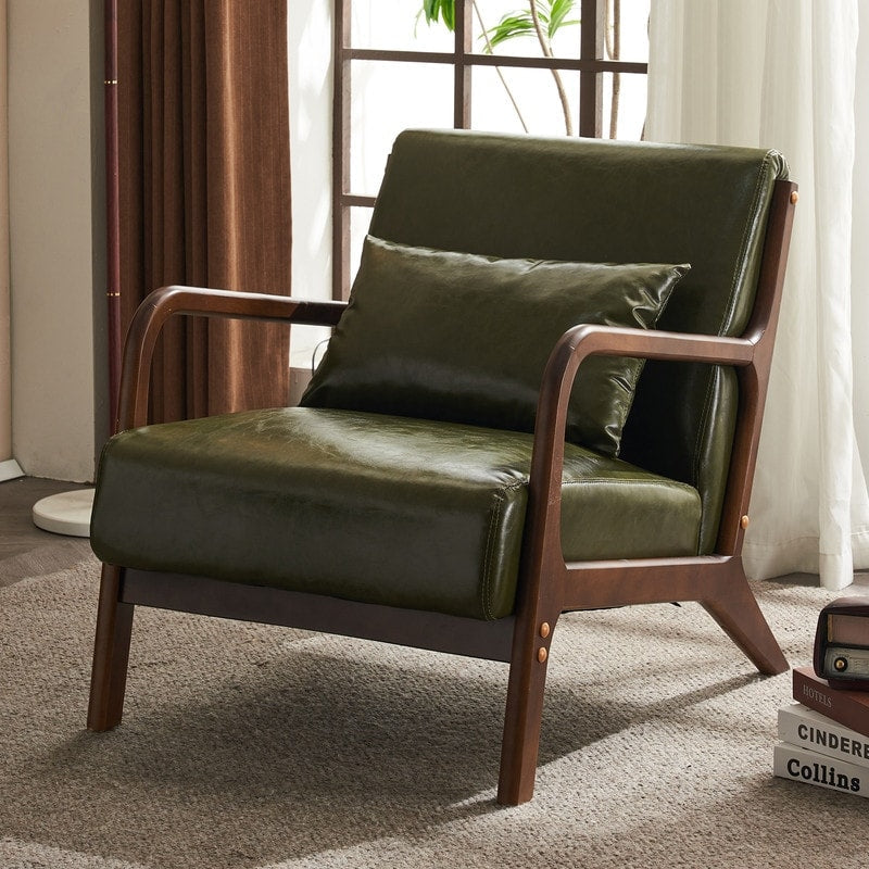 Chaise d'appoint rembourrée moderne du milieu du siècle