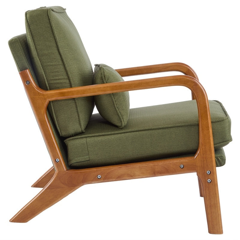 Chaise d'appoint rembourrée moderne du milieu du siècle