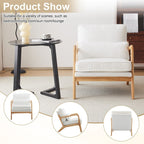 Chaise d'appoint rembourrée moderne du milieu du siècle