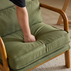 Chaise d'appoint rembourrée moderne du milieu du siècle