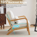 Chaise d'appoint rembourrée moderne du milieu du siècle