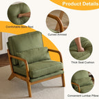 Chaise d'appoint rembourrée moderne du milieu du siècle