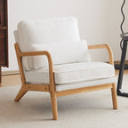 Chaise d'appoint rembourrée moderne du milieu du siècle