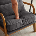Chaise d'appoint rembourrée moderne du milieu du siècle