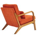 Chaise d'appoint rembourrée moderne du milieu du siècle