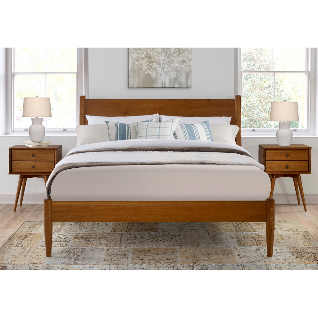 Mid-Century Panel Bed