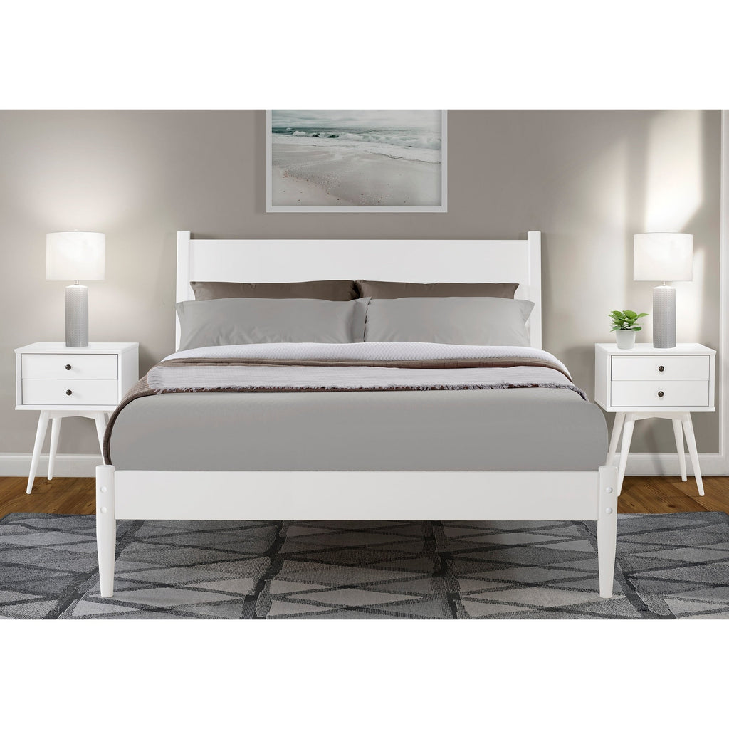 Mid-Century Panel Bed